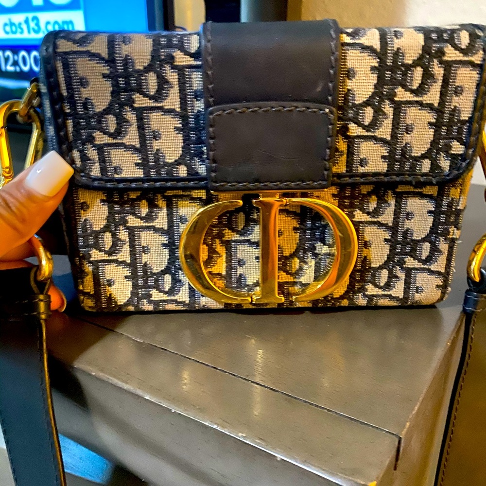 Christian Dior over the shoulder crossbody box bag